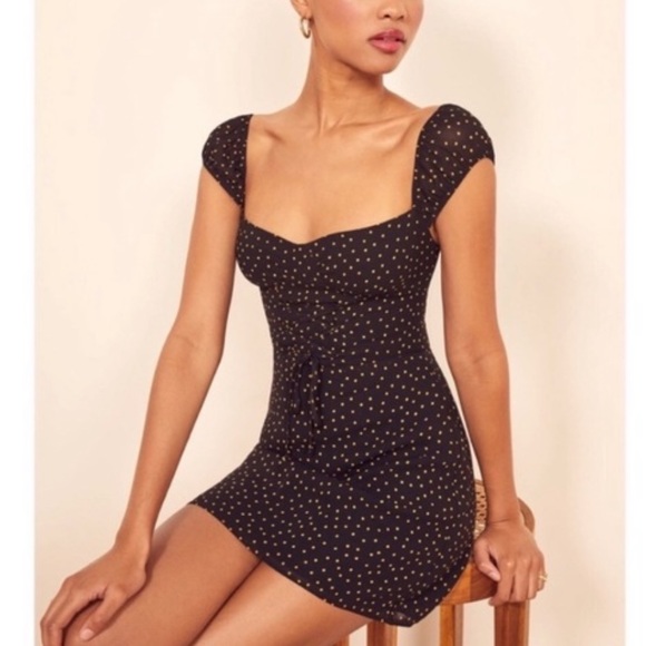 Reformation polka dot dress
